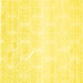 Square Abstract Yellow Contemporary Rug, con265yw