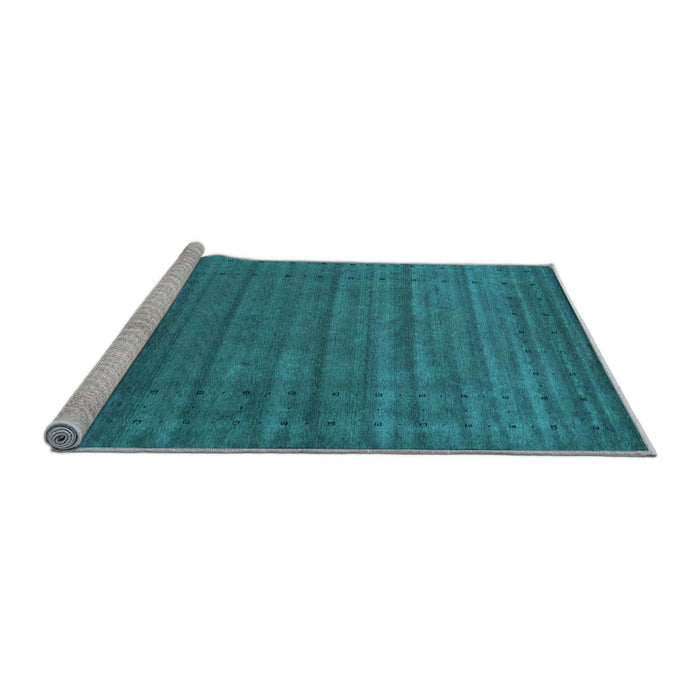 Sideview of Machine Washable Abstract Light Blue Contemporary Rug, wshcon2660lblu