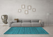 Machine Washable Abstract Light Blue Contemporary Rug in a Living Room, wshcon2660lblu