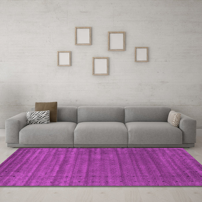 Machine Washable Abstract Pink Contemporary Rug in a Living Room, wshcon2660pnk
