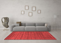 Machine Washable Abstract Red Contemporary Rug, wshcon2660red