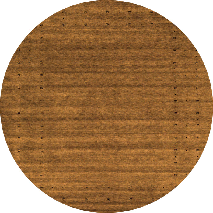 Square Abstract Orange Contemporary Rug, con2660org