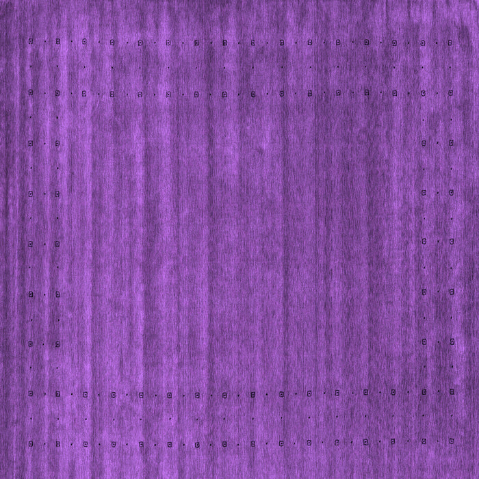 Square Abstract Purple Contemporary Rug, con2660pur