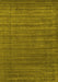 Abstract Yellow Contemporary Rug, con2660yw