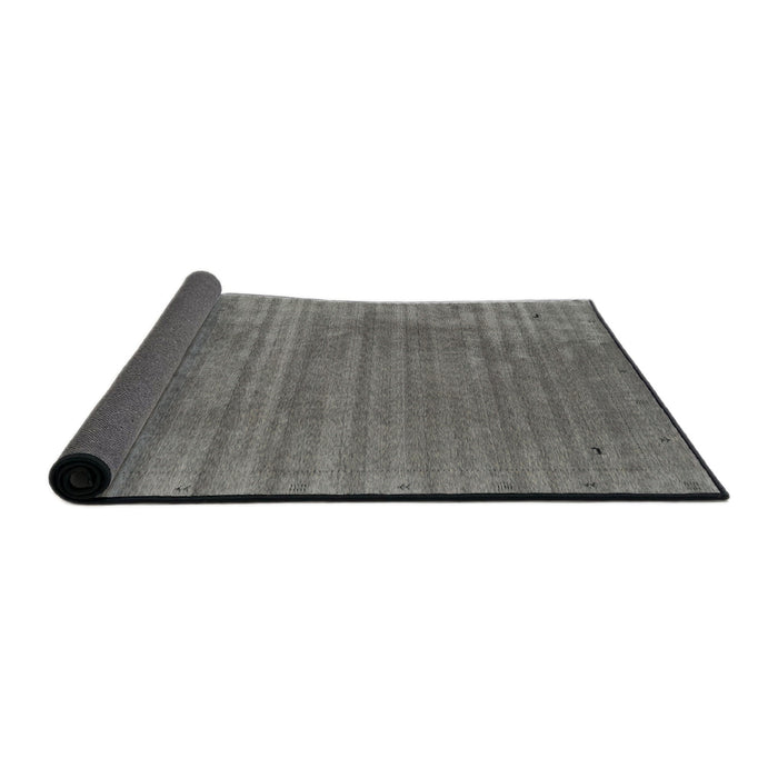 Thickness of Contemporary Gunmetal Gray Modern Rug, con2661