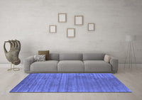 Machine Washable Abstract Blue Contemporary Rug, wshcon2661blu