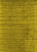 Abstract Yellow Contemporary Rug, con2661yw