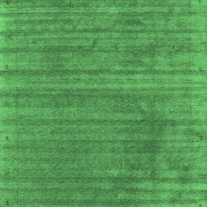 Abstract Emerald Green Contemporary Rug, con2661emgrn