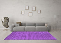 Machine Washable Abstract Purple Contemporary Rug, wshcon2661pur