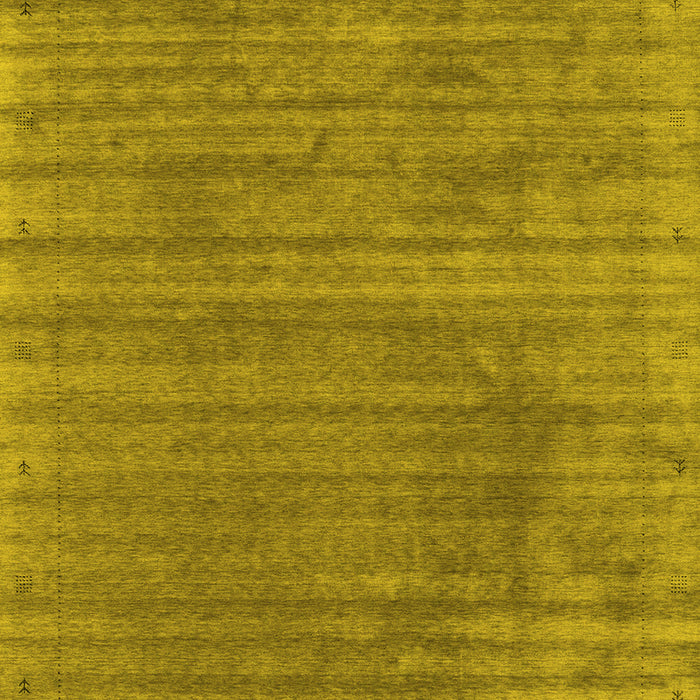 Machine Washable Abstract Yellow Contemporary Rug, wshcon2661yw