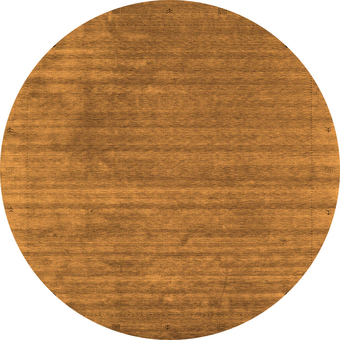 Square Abstract Orange Contemporary Rug, con2661org