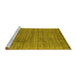 Sideview of Machine Washable Abstract Yellow Contemporary Rug, wshcon2661yw