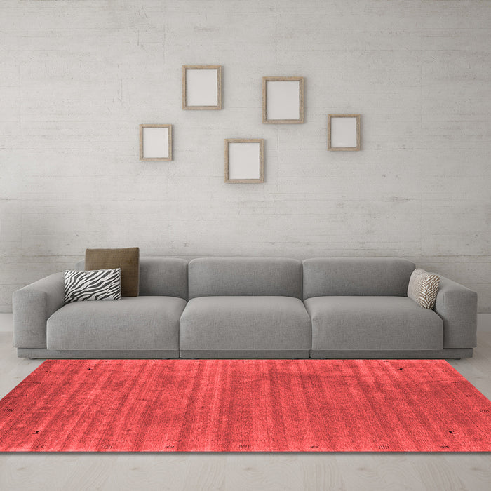 Contemporary Red Washable Rugs