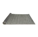 Thickness of Contemporary Smokey Gray Modern Rug, con2662