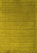 Machine Washable Abstract Yellow Contemporary Rug, wshcon2662yw