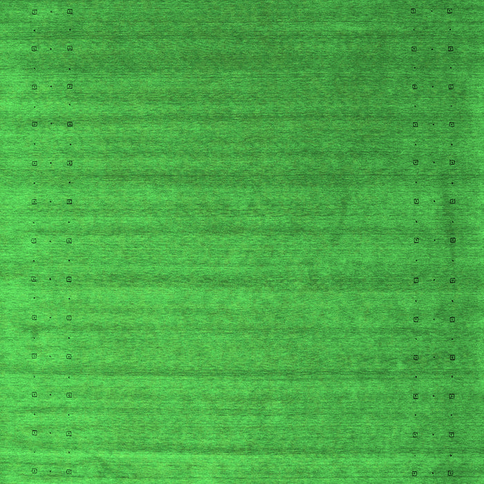 Serging Thickness of Machine Washable Abstract Green Contemporary Area Rugs, wshcon2662grn