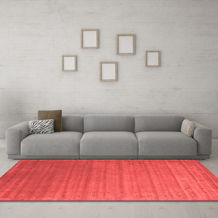 Contemporary Red Washable Rugs