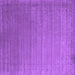 Square Abstract Purple Contemporary Rug, con2662pur