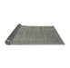 Thickness of Contemporary Silver Gray Modern Rug, con2663