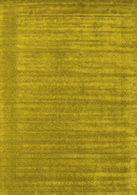 Abstract Yellow Contemporary Rug, con2663yw