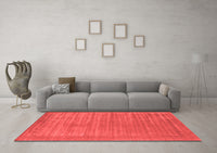 Machine Washable Abstract Red Contemporary Rug, wshcon2663red