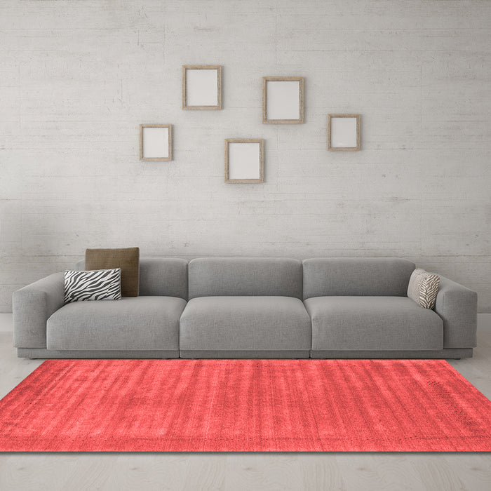 Contemporary Red Washable Rugs