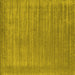 Square Abstract Yellow Contemporary Rug, con2663yw