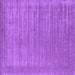 Square Abstract Purple Contemporary Rug, con2663pur