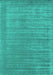 Machine Washable Abstract Turquoise Contemporary Area Rugs, wshcon2663turq