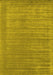 Machine Washable Abstract Yellow Contemporary Rug, wshcon2663yw