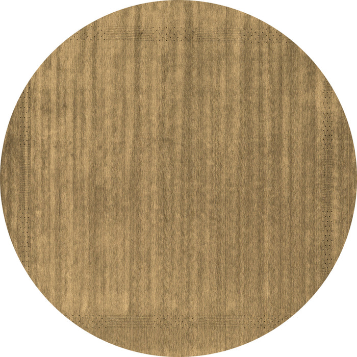 Round Machine Washable Abstract Brown Contemporary Rug, wshcon2663brn