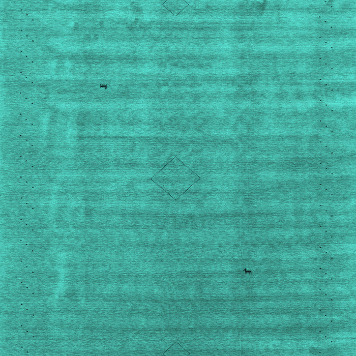 Machine Washable Abstract Turquoise Contemporary Area Rugs, wshcon2664turq