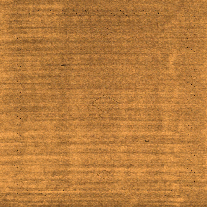 Round Machine Washable Abstract Orange Contemporary Area Rugs, wshcon2664org