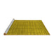 Sideview of Machine Washable Abstract Yellow Contemporary Rug, wshcon2664yw