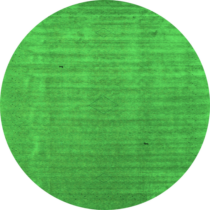 Machine Washable Abstract Green Contemporary Area Rugs, wshcon2664grn