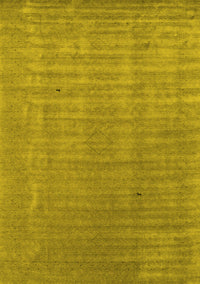 Abstract Yellow Contemporary Rug, con2664yw