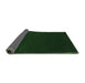 Sideview of Abstract Emerald Green Contemporary Rug, con2665emgrn