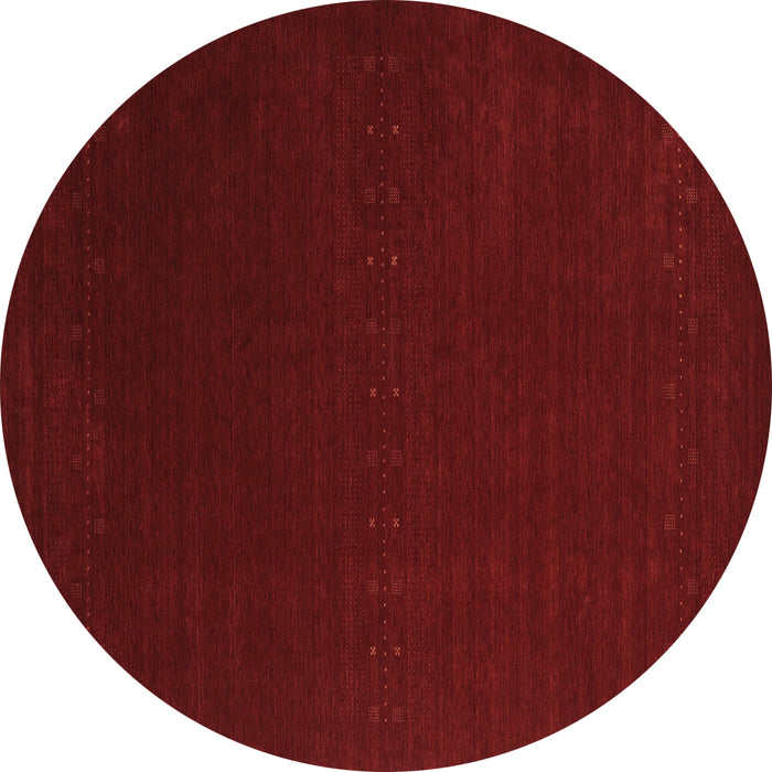 Round Abstract Brown Contemporary Rug, con2665brn