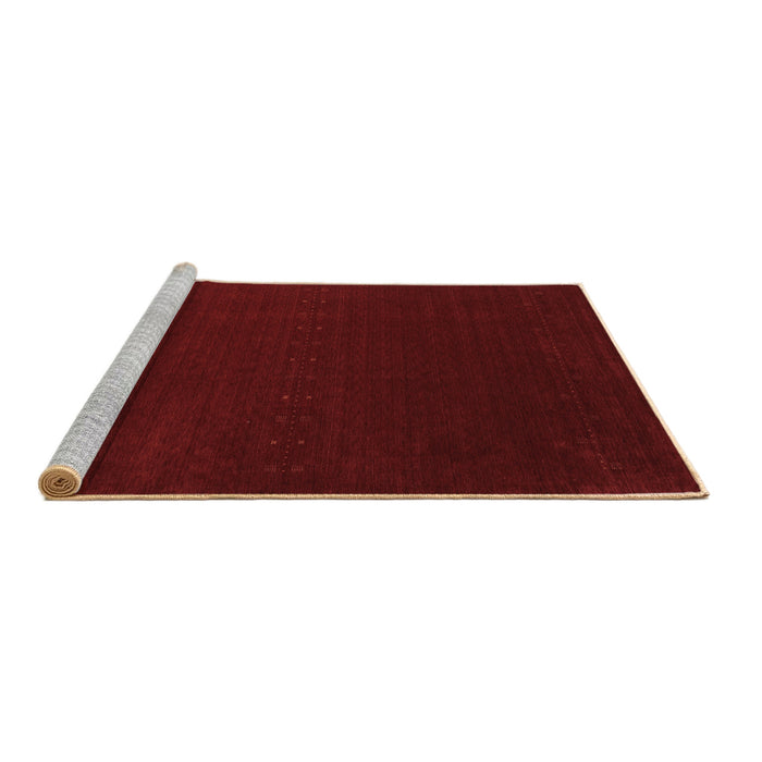 Sideview of Machine Washable Abstract Brown Contemporary Rug, wshcon2665brn