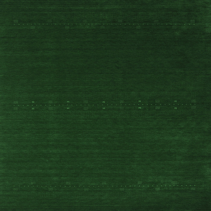 Square Abstract Emerald Green Contemporary Rug, con2665emgrn