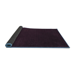 Sideview of Abstract Blue Contemporary Rug, con2665blu