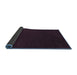 Sideview of Abstract Blue Contemporary Rug, con2665blu