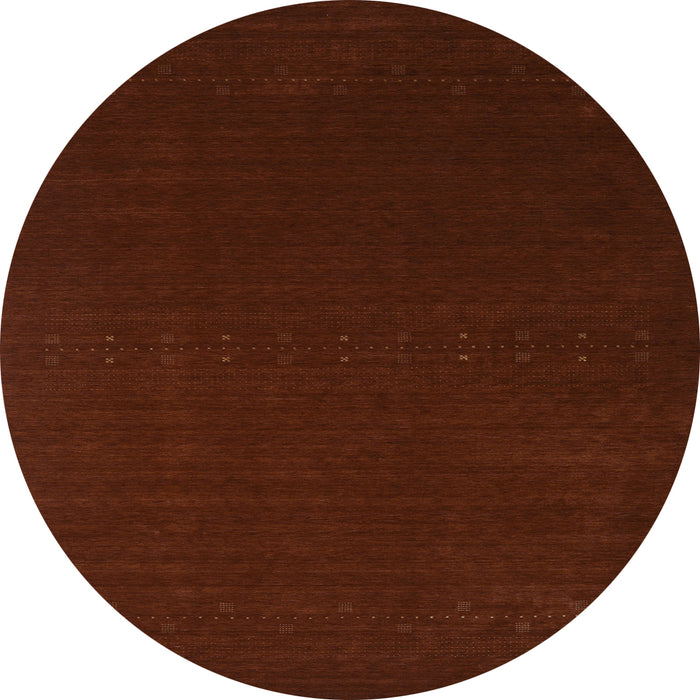 Round Abstract Light Blue Contemporary Rug, con2665lblu