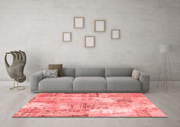 Transitional Red Washable Rugs