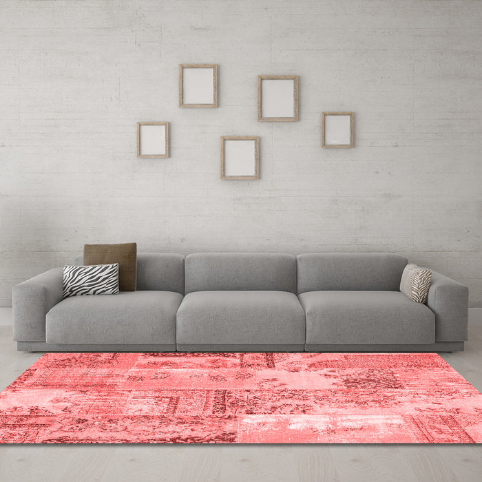 Transitional Red Washable Rugs