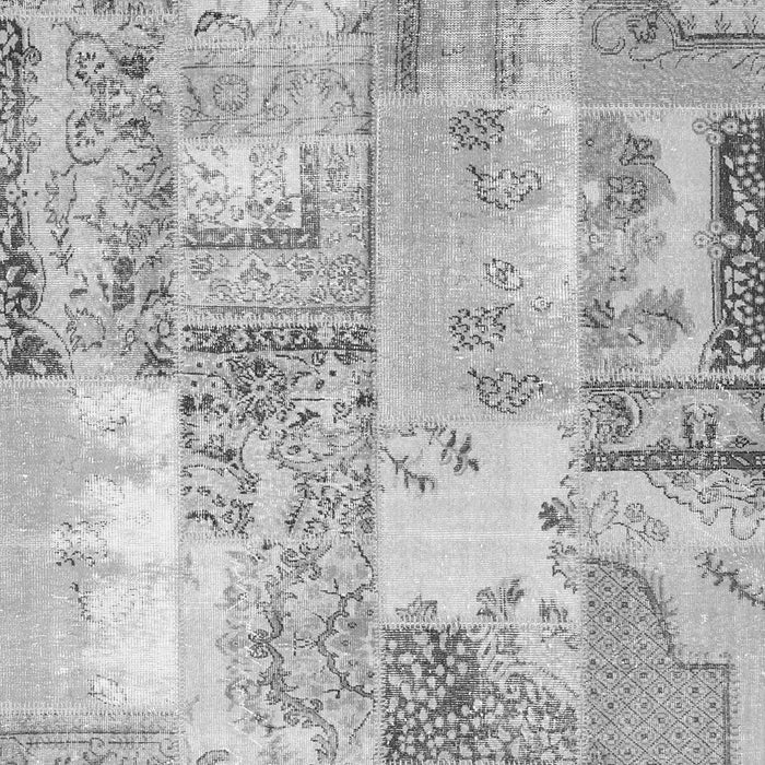 Patchwork Gray Transitional Rug, con2666gry