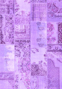 Patchwork Purple Transitional Rug, con2666pur