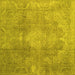 Square Persian Yellow Bohemian Rug, con2667yw