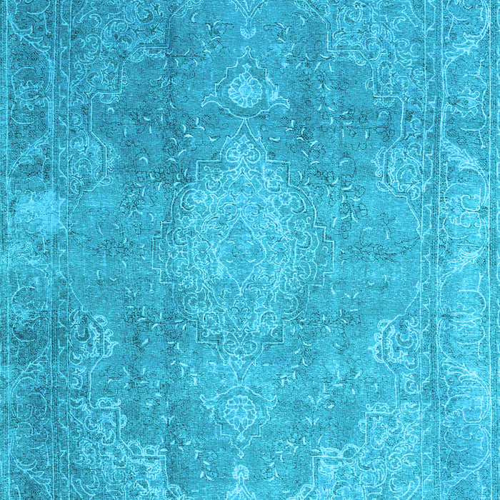 Machine Washable Persian Light Blue Bohemian Rug, wshcon2667lblu