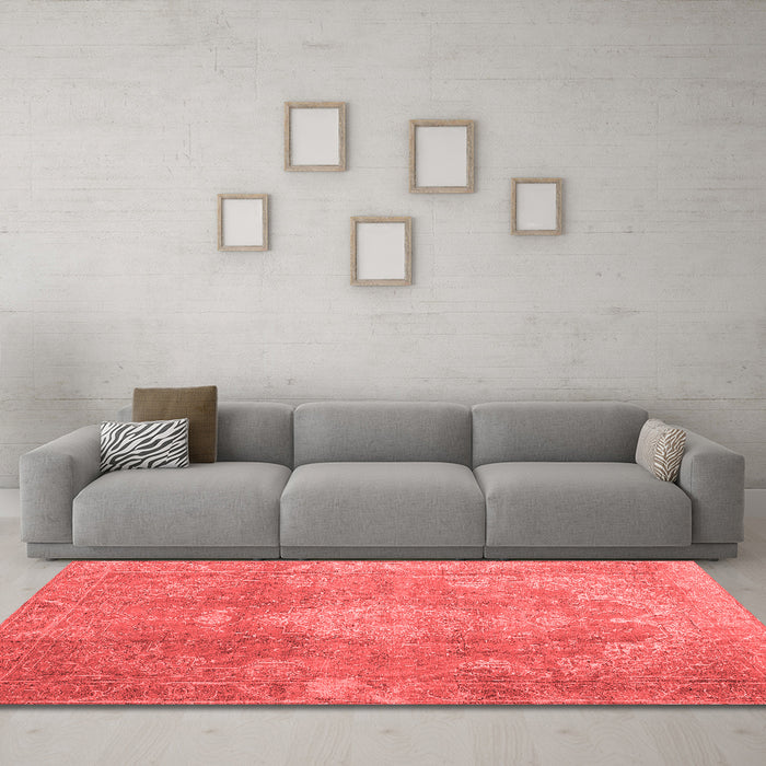 Bohemian Red Washable Rugs